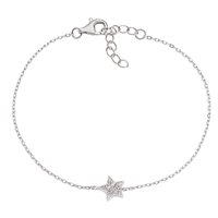 Bracciale Amen Donna Stelle in Argento Zircone BRSTBBZ - BRSTBBZ